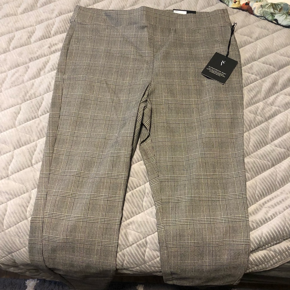 Vera Wang Plaid Jegging Pants